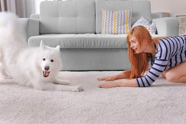 femme-avec-son-chien-aux-cheveux-blancs